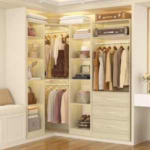 Aheaplus Freestanding Closet Organizer System with 3 Drawers - 1 of 4
