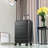 Maggift Luggage, Expandable Carry-On Suitcase with Dual Spinner Wheels and TSA Lock, Hard Shell for Business, Vacation, Travel, Black, 15.5"*10.5"*25" - 4 of 4