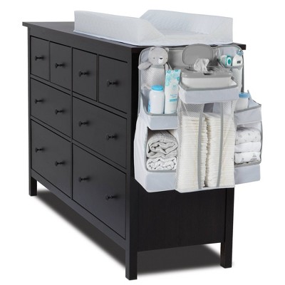 White Multi-Pocket Nursery Organizer with Shelves
