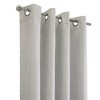Thermaplus Solstice Room Darkening Grommet Curtain - Oyster - 4 of 4