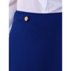 INSPIRE CHIC Women's Solid Flare High Waist Casual Work A-Line Midi Skirts - 4 of 4