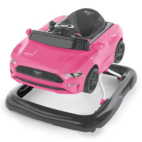 Pink car baby walker online