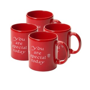 Waechtersbach Celebration "You Are Special Today" Red Mug - Unique 12 Oz. Ceramic China Drinkware - Microwave & Dishwasher Safe - 1 of 1