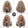Jessie's Wig Fluffy Curly 13*3.5 Synthetic Lace Wigs Balayage Brown Blonde 22 Inch 1 Pc/Pack - 2 of 4