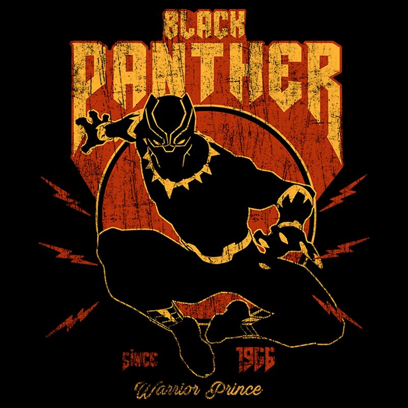 Men's Marvel Black Panther Warrior Prince Bolt T-Shirt, 2 of 6
