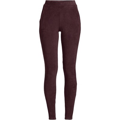 Lands' End Women's Sport Knit High Rise Corduroy Leggings