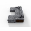 CAVINAS Convertible Sofa Bed, Modern Convertible Sectional Sofa, Corduroy Loveseat for Living Room - 4 of 4