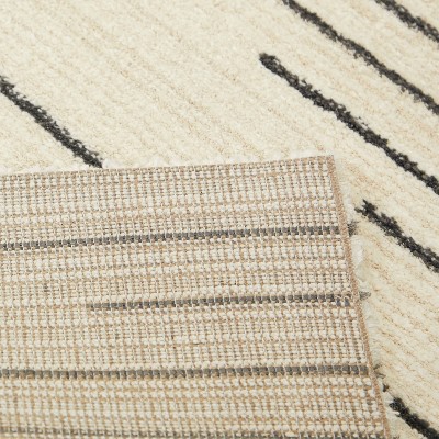 Chatham Handmade Reversible Gray Stripe 5' x 7' Synthetic Rug