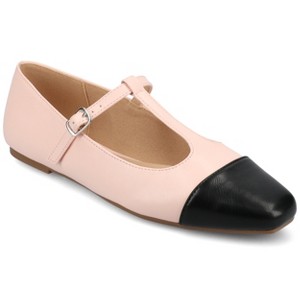 Journee Women's Theah Medium and Wide Width Dress Flats - 1 of 4