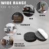 Aoibox Felt Furniture Pads 182 Pieces Self Stick Floor Protectors Anti Scratch for Chair Table Legs Hardwood Tile Black - 4 of 4