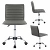 LACOO Faux Leather Mid Back Task Chair Swivel Office Desk Chair - 3 of 4