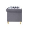 84.65" Chesterfield Velvet Sofa, Gold Trim Tufted Couch with High-Density Foam, 750lb Capacity Solid Pine Frame - 3 of 4