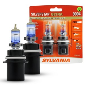 SYLVANIA 9004 SilverStar Ultra High Performance Halogen Headlight Bulb, (Contains 2 Bulb) - 1 of 3