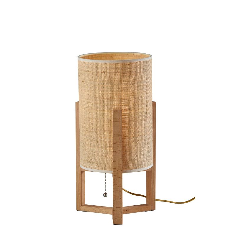 Quinn Table Lantern Natural Wood - Adesso, 1 of 5