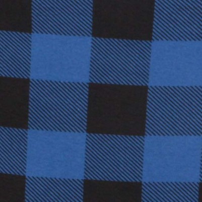 royal & black buffalo plaid