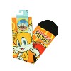 Sonic The Hedgehog Tails Character And Gold Rings Sublimated Crew Socks Orange - image 3 of 4