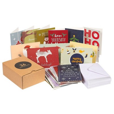 Best Paper Greetings 36-Pack Merry Christmas Greeting Cards Assortment with Envelopes, 36 Designs (4 x 6 In)