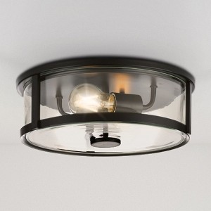 Urban Ambiance Luxury Modern Farmhouse Indoor Ceiling Light,  4-3/8''H x 12-5/8"W x 12-5/8''D,  Matte Black Finish, UHP4596 - 1 of 4