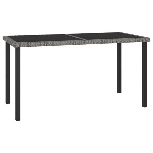 vidaXL Garden Dining Table Grey - 1 of 4