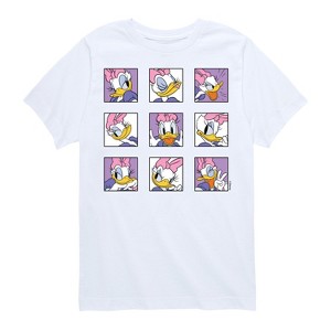 Girls' - Disney - Daisy Emotions Grid Short Sleeve Graphic T-Shirt - 1 of 4