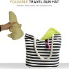 4E's Novelty Floppy Sun Hat with Sunglasses, UPF 50+ Packable Straw Hat for Women, Adjustable Beach Hat, Travel - 4 of 4