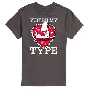 Men's - Peanuts - You're My Type Short Sleeve Graphic T-Shirt - 1 of 4