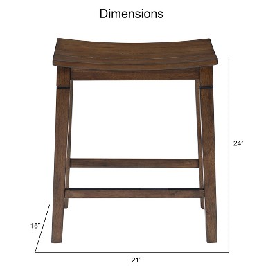 Westlake Brown Wood 5-Piece Counter Height Dining Set