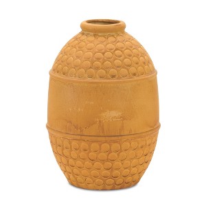 Melrose Bubbled Terra Cotta Vase 10"H - 1 of 1