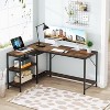 Tribesigns L Shaped Desk with Storage Shelves - 4 of 4