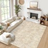 Faux Wool Machine Washable Foldable Printed Area Rug Modern Distressed Diamond Heart with Non Slip Design Stain Resistant Non Shedding Pet Friendly - 4 of 4