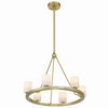 Crystorama Lighting Aragon 6 - Light Chandelier in  Soft Brass - 3 of 3
