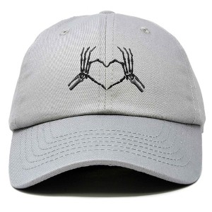 Dalix Heart of Bones Embroidered Cotton Dad Hat Adjustable Baseball Cap Womens - 1 of 4