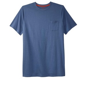 Boulder Creek by KingSize  Heavyweight Longer-Length Pocket Crewneck T-Shirt - 1 of 4