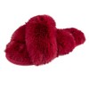 Jessica Simpson Womens Cross Band Plush Slide Slipper Slide - 3 of 4