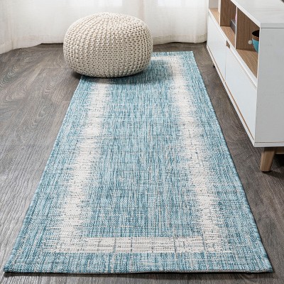 Scandi Minimalist Border Indoor/Outdoor Area Rug  - JONATHAN Y