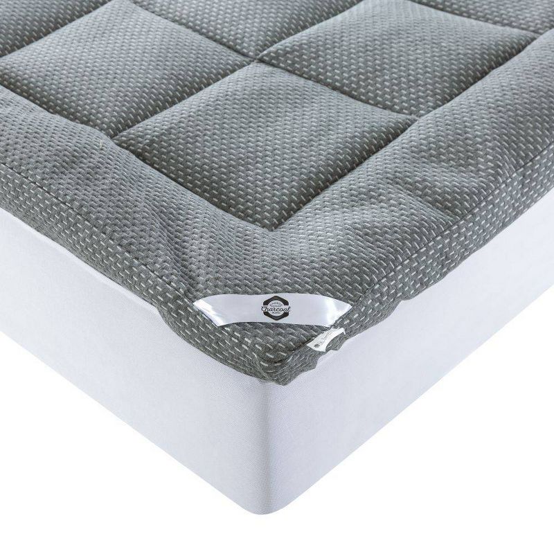 King Charcoal Infused Mattress Topper - St. James Home, 2 of 4