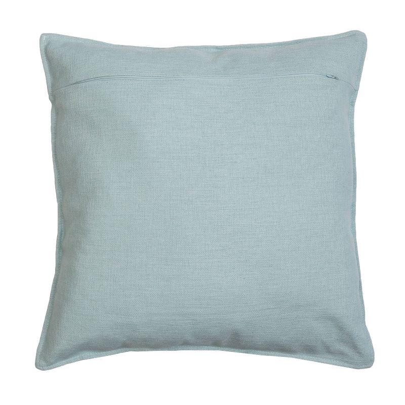 22"x22" Oversize Georgina Paisley Faux Linen Flange Square Throw Pillow - Decor Therapy, 6 of 8