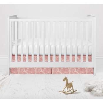 Bacati - Sophia Paisley Coral Scroll Crib/Toddler Bed Skirt