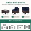 UPHA 7-Piece Brown Rattan Patio Sofa Conversation Set with Cushions - 3 of 4