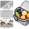Tirrinia Adults Kids Lunch Bag Cooler With Front Pocket, Insulated Leakproof Reusable Lunch Bento Box for Lunch Office School Picnic Beach Camping - 4 of 4