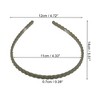 Unique Bargains Women's Classic Elegant Frosted Twist Hairband 5.51"x4.72" 1 Pc - 3 of 4