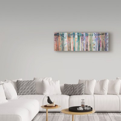 Colorful Abstract Bamboo Canvas Art in Multicolor