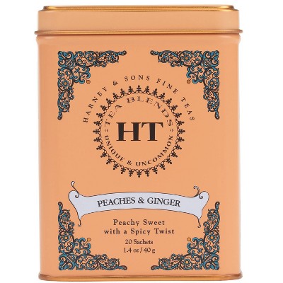 Harney & Sons Peaches & Ginger Tea - 20ct