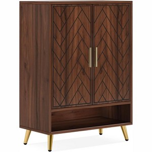 Tribesigns 6-Tier 24 Pairs Shoe Cabinet with Doors - 1 of 4