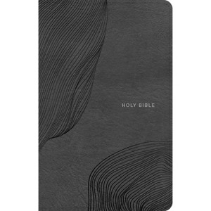 CSB Single-Column Compact Bible, Digital Study Edition, Charcoal Leathertouch - by  Csb Bibles by Holman (Leather Bound) - 1 of 1