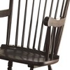 Rubberwood and Plywood Rocking Chair with Spindle Back and Traditional Design for Living Room - 3 of 4