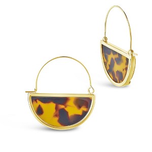 SHINE by Sterling Forever Resin Half Moon Dangle Earrings - 1 of 2
