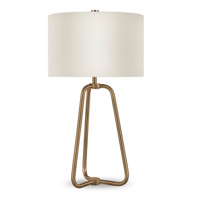 Hudson and Canal 25.5" Tall Table Lamp with Fabric Shade