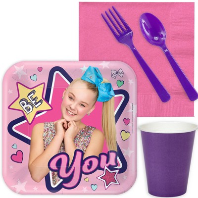 Birthday Express JoJo Siwa Deluxe Party Kit - Serves 24 Guests