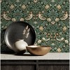 NextWall Aves Garden Peel and Stick Wallpaper Green: Vintage Bird & Floral Design, Repositionable, Washable, 30.75 Sq Ft Coverage - 3 of 4